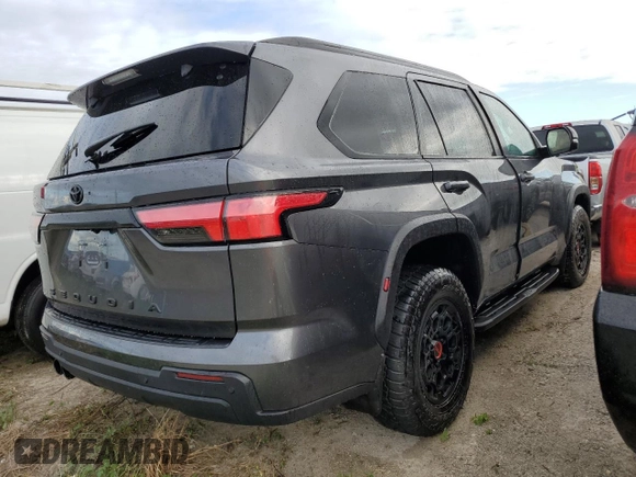 2024 Toyota Sequoia SR5 with VIN 7SVAAABAXRX037287, listed as a Copart auction lot 76935864 with 0 mi miles and Non Repairable. Bid and sale history available at carsss.com. Image 3.