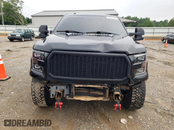 2017 Ford F-150 XL with VIN 1FTFW1EGXHFB14021, listed as a Copart auction lot 56183445 with 151,449 mi miles and Salvage title. Bid and sale history available at DreamBid. Image 5.