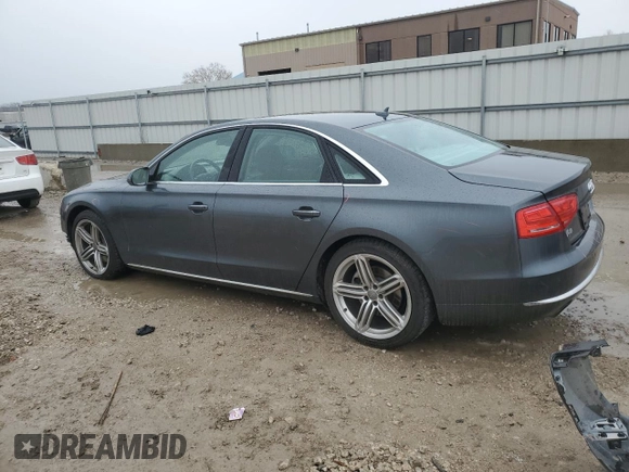 2013 Audi A8 3.0L with VIN WAUAGAFD2DN016626, listed as a Copart auction lot 51662665 with 73,741 mi miles and Salvage title. Bid and sale history available at DreamBid. Image 2.