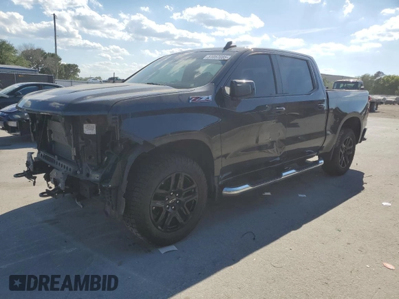 2022 Chevrolet Silverado 1500 RST with VIN 1GCUDEED8NZ596752, listed as a Copart auction lot 51057085 with 38,445 mi miles and Non Repairable. Bid and sale history available at DreamBid. Image 1.