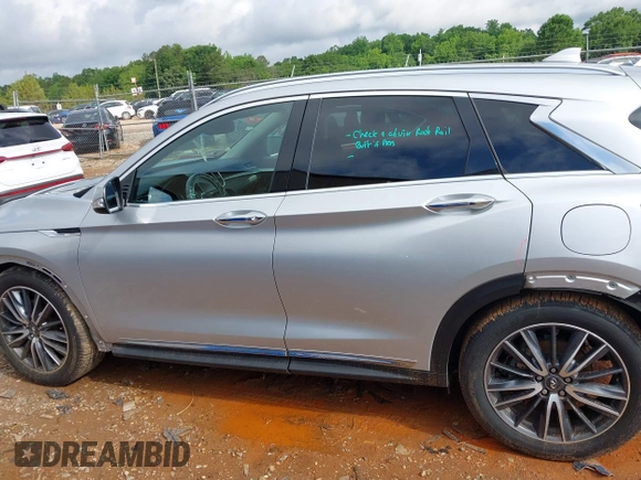 2019 Infiniti QX50 Essential with VIN 3PCAJ5M15KF147078, listed as a IAAI auction lot 42391865 with 66,676 mi miles and . Bid and sale history available at DreamBid. Image 15.