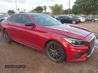2019 Genesis G80 Sport with VIN KMHGN4JB5KU299645, listed as a IAAI auction lot 42219343 with 20,158 mi miles and . Bid and sale history available at DreamBid. Image 1.