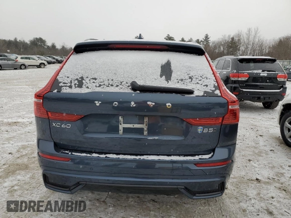 2023 Volvo XC60 Plus Dark Theme with VIN YV4L12RW4P1339665, listed as a Copart auction lot 41453515 with 0 mi miles and Salvage Title. Bid and sale history available at carsss.com. Image 6.