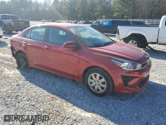 2022 Kia Rio LX with VIN 3KPA24AD6NE484231, listed as a Copart auction lot 86517834 with 35,164 mi miles and Salvage Title. Bid and sale history available at carsss.com. Image 4.