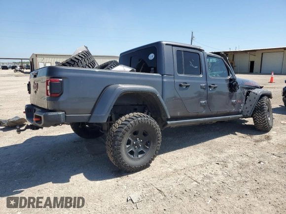 2021 Jeep Gladiator Mojave with VIN 1C6JJTEG7ML582859, listed as a Copart auction lot 51918085 with 92,457 mi miles and Salvage title. Bid and sale history available at DreamBid. Image 3.