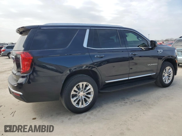 2021 GMC Yukon SLT with VIN 1GKS2BKD7MR199116, listed as a Copart auction lot 45635135 with 58,069 mi miles and Salvage Title. Bid and sale history available at carsss.com. Image 3.