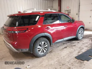2023 Nissan Pathfinder SL with VIN 5N1DR3CC2PC211803, listed as a IAAI auction lot 41176614 with 38,811 mi miles and . Bid and sale history available at DreamBid. Image 4.
