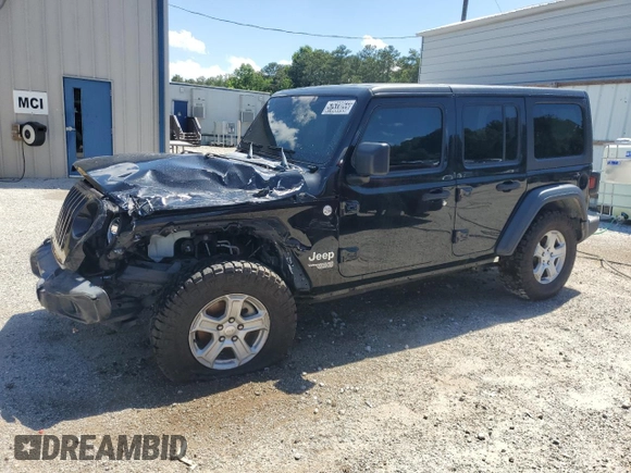 2021 Jeep Wrangler Unlimited Sport S с VIN 1C4HJXDG4MW532158, выставлен на аукционе Copart как лот 57533055 с пробегом 79 513 миль миль и Чистый • Clean title. История ставок и продаж доступна на DreamBid. Изображение 1.