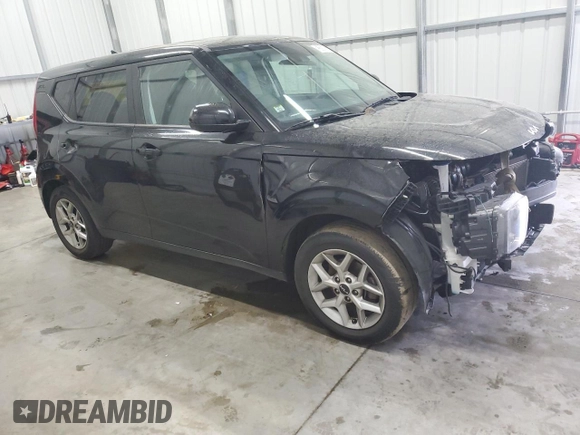 2022 Kia Soul LX with VIN KNDJ23AU8N7184684, listed as a Copart auction lot 53359015 with 52,388 mi miles and Salvage Title. Bid and sale history available at carsss.com. Image 4.