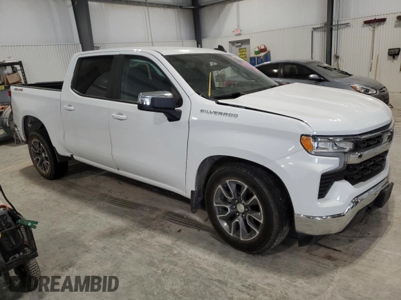 2022 Chevrolet Silverado 1500 LT with VIN 1GCPDDEK8NZ518672, listed as a Copart auction lot 83454114 with 40,850 mi miles and Salvage Title. Bid and sale history available at DreamBid. Image 4.