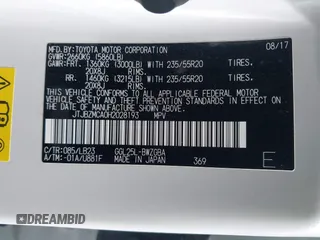 2017 Lexus RX with VIN JTJBZMCA0H2028193, listed as a IAAI auction lot 41903390 with 37,406 mi miles. Bid and sale history available at carsss.com. Image 9.
