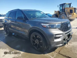 2023 Ford Explorer ST-Line with VIN 1FMSK7KH9PGC02685, listed as a Copart auction lot 81493004 with 28,519 mi miles and Salvage Title. Bid and sale history available at carsss.com. Image 4.