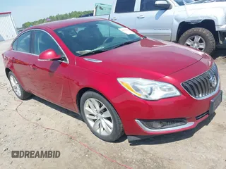 2015 Buick Regal with VIN 2G4GK5EX6F9295420, listed as a IAAI auction lot 42033214 with 90,774 mi miles and . Bid and sale history available at DreamBid. Image 1.