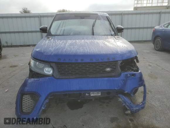 2016 Land Rover Range Rover Sport SVR with VIN SALWZ2EF4GA103637, listed as a Copart auction lot 72768934 with 106,690 mi miles and Salvage title. Bid and sale history available at DreamBid. Image 5.