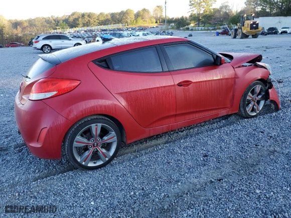 2012 Hyundai Veloster w/Black Int with VIN KMHTC6AD3CU071629, listed as a Copart auction lot 50325325 with 64,351 mi miles and Salvage Title. Bid and sale history available at carsss.com. Image 3.