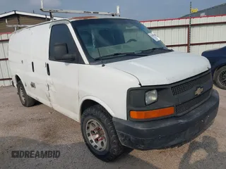 2012 Chevrolet Express Cargo with VIN 1GCWGFFA8C1106882, listed as a IAAI auction lot 42284350 with 227,443 mi miles and . Bid and sale history available at DreamBid. Image 1.