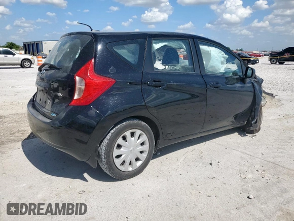 2014 Nissan Note S Plus with VIN 3N1CE2CP0EL356724, listed as a Copart auction lot 63025495 with Not provided miles and Salvage title. Bid and sale history available at DreamBid. Image 3.