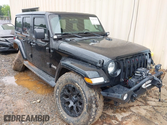 2020 Jeep Wrangler Unlimited Sport with VIN 1C4HJXDM8LW320626, listed as a IAAI auction lot 42267182 with 72,170 mi miles and . Bid and sale history available at DreamBid. Image 1.