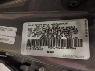 2003 Toyota Camry LE with VIN 4T1BE32K13U754348, listed as a IAAI auction lot 41765418 with 194,227 mi miles and . Bid and sale history available at DreamBid. Image 9.