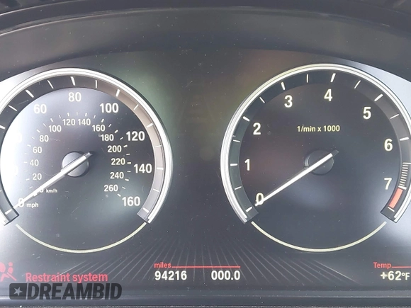 2015 BMW 5 Series 528i with VIN WBA5A5C59FD524043, listed as a IAAI auction lot 42023892 with 94,216 mi miles and . Bid and sale history available at carsss.com. Image 7.