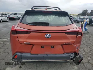 2020 Lexus UX 250h F Sport with VIN JTHR9JBH1L2026913, listed as a Copart auction lot 53477275 with 56,518 mi miles and Salvage title. Bid and sale history available at DreamBid. Image 6.