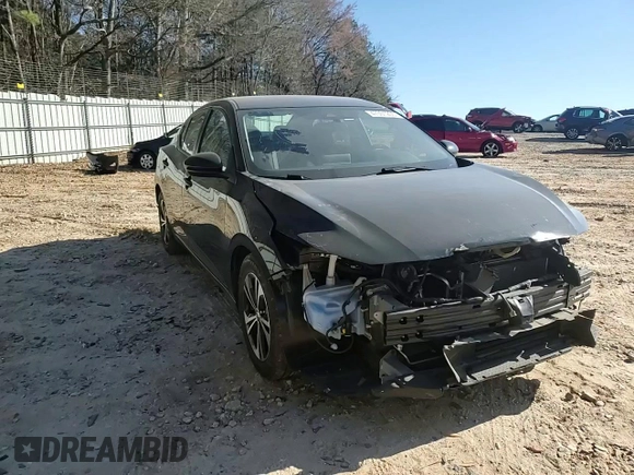 2022 Nissan Sentra SV with VIN 3N1AB8CV7NY316306, listed as a Copart auction lot 47301205 with 52,171 mi miles and Salvage Title. Bid and sale history available at carsss.com. Image 10.