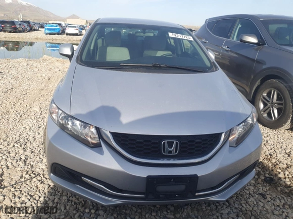 2013 Honda Civic Sdn LX with VIN 2HGFB2F58DH569958, listed as a Copart auction lot 52217725 with 62,921 mi miles and Salvage Title. Bid and sale history available at carsss.com. Image 5.