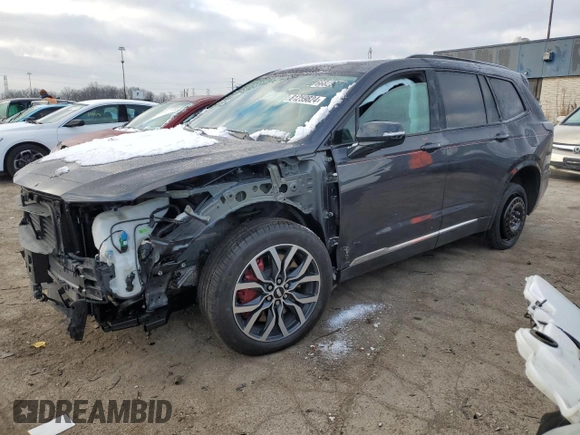 2022 Cadillac XT6 Sport with VIN 1GYKPGRS0NZ177677, listed as a Copart auction lot 81259824 with 13,935 mi miles and Clean Title. Bid and sale history available at carsss.com. Image 1.