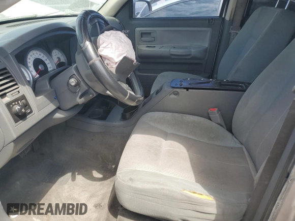 2005 Dodge Dakota SLT with VIN 1D7HE48N15S237318, listed as a Copart auction lot 47670785 with Not Provided miles and Non Repairable. Bid and sale history available at DreamBid. Image 7.