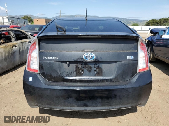 2013 Toyota Prius One with VIN JTDKN3DU9D5558916, listed as a Copart auction lot 54911185 with 143,311 mi miles and Salvage Title. Bid and sale history available at DreamBid. Image 6.