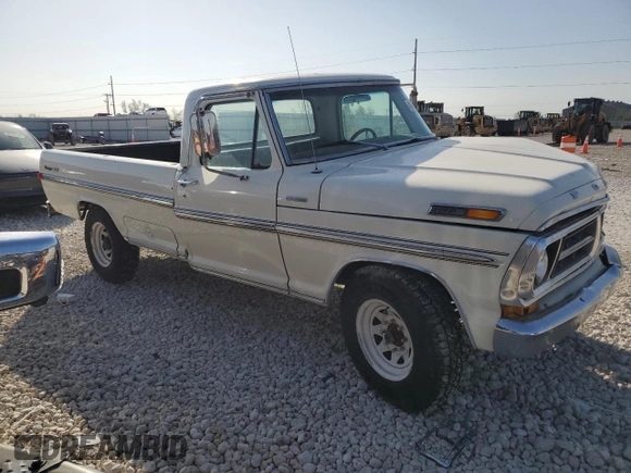 1971 Ford F-250 z VIN F25YRL61251, wystawiony jako Copart lot #49845945 z przebiegiem 28 252 mil mil oraz Szkoda całkowita • Salvage title. Historia ofert i sprzedaży dostępna na DreamBid. Obrazek 4.