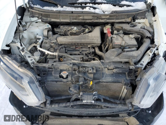 2017 Nissan Rogue SV with VIN KNMAT2MV6HP573601, listed as a Copart auction lot 45117385 with 70,856 mi miles and Salvage Title. Bid and sale history available at carsss.com. Image 12.
