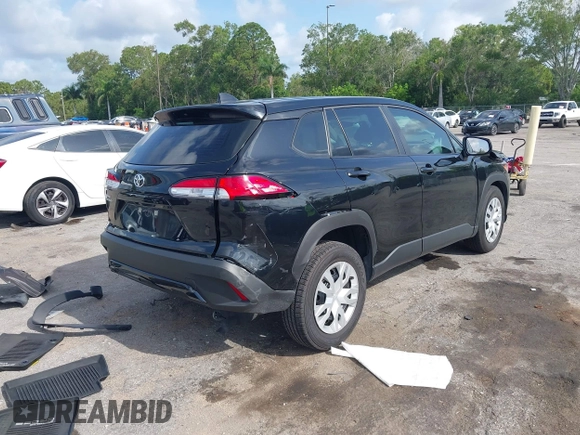 2024 Toyota Corolla Cross L with VIN 7MUAAAAG7RV101166, listed as a IAAI auction lot 42374340 with 11,213 mi miles and . Bid and sale history available at DreamBid. Image 4.