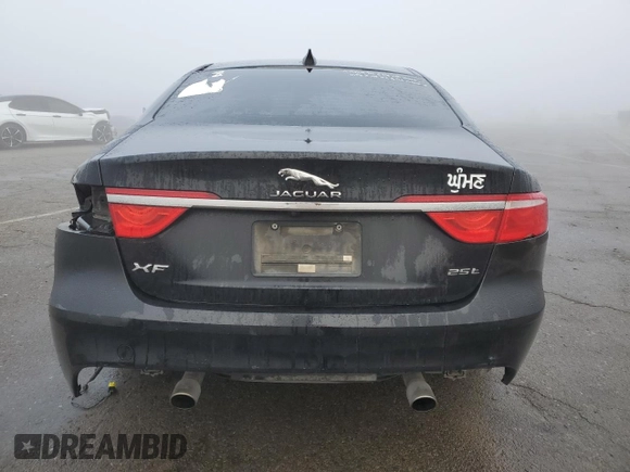 2018 Jaguar XF 25t with VIN SAJBR4FX9JCY69711, listed as a Copart auction lot 83402824 with 80,858 mi miles and Salvage Title. Bid and sale history available at carsss.com. Image 6.