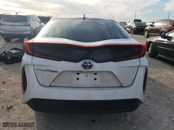 2021 Toyota Prius Prime LE with VIN JTDKAMFP9M3195389, listed as a Copart auction lot 47269695 with 127,256 mi miles and Salvage Title. Bid and sale history available at carsss.com. Image 6.
