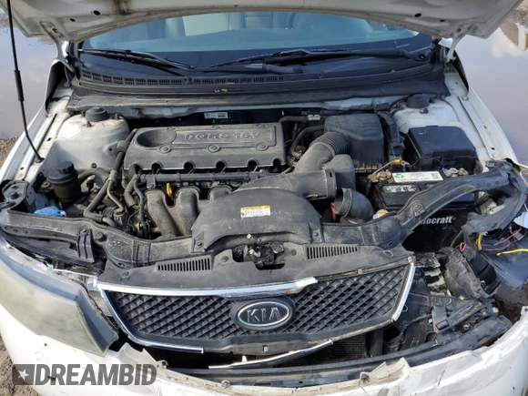 2010 Kia Forte EX with VIN KNAFU4A21A5053314, listed as a Copart auction lot 50621285 with 138,206 mi miles and Salvage Title. Bid and sale history available at carsss.com. Image 12.