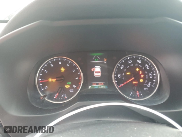 2019 Toyota RAV4 LE with VIN JTMG1RFV0KD506247, listed as a Copart auction lot 60426425 with 60,448 mi miles and Salvage title. Bid and sale history available at DreamBid. Image 9.