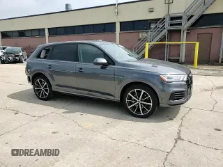2021 Audi Q7 Premium Plus with VIN WA1LXAF7XMD035947, listed as a Copart auction lot 59604885 with 25,850 mi miles and Salvage title. Bid and sale history available at DreamBid. Image 15.
