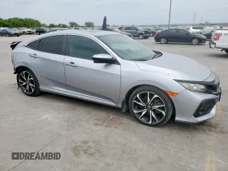 2017 Honda Civic Sedan Si with VIN 2HGFC1E51HH705216, listed as a Copart auction lot 53082385 with 77,093 mi miles and Salvage Title. Bid and sale history available at carsss.com. Image 5.