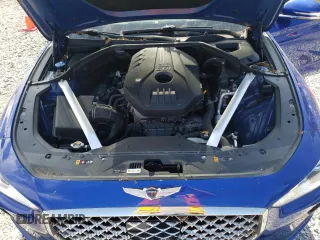 2019 Genesis G70 Advanced with VIN KMTG34LA0KU031831, listed as a Copart auction lot 74496674 with 46,714 mi miles and Salvage Title. Bid and sale history available at DreamBid. Image 13.