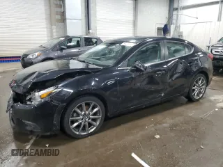 2018 Mazda 3 Grand Touring with VIN 3MZBN1W39JM178289, listed as a Copart auction lot 88430415 with 107,261 mi miles and Salvage Title. Bid and sale history available at carsss.com. Image 1.