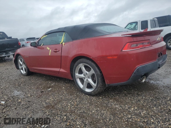 2015 Chevrolet Camaro LT with VIN 2G1FF3D31F9177419, listed as a Copart auction lot 44615225 with 186,589 mi miles and Salvage Title. Bid and sale history available at carsss.com. Image 2.