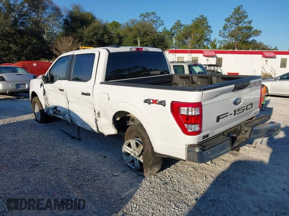 2023 Ford F-150 XL with VIN 1FTEW1EP0PKD78656, listed as a IAAI auction lot 41277719 with 21,825 mi miles. Bid and sale history available at carsss.com. Image 3.