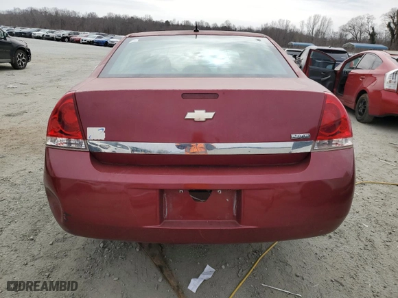 2008 Chevrolet Impala LT with VIN 2G1WT58K781300972, listed as a Copart auction lot 48469765 with 235,111 mi miles and Salvage Title. Bid and sale history available at carsss.com. Image 6.