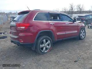 2012 Jeep Grand Cherokee Overland with VIN 1C4RJFCT3CC115465, listed as a IAAI auction lot 41759070 with 1 mi miles. Bid and sale history available at carsss.com. Image 4.
