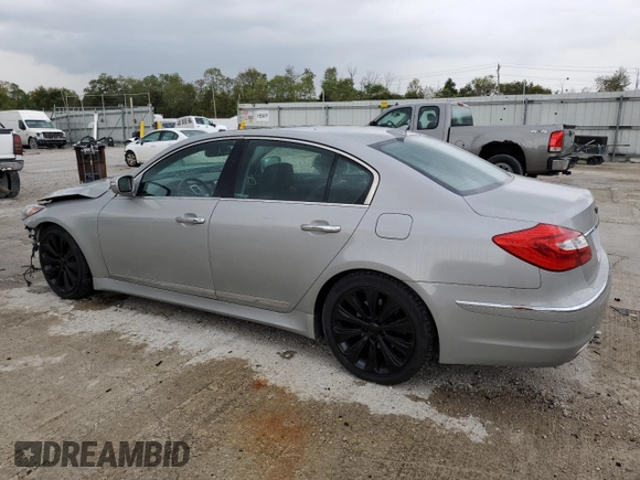 2012 Hyundai Genesis 5.0L R-Spec with VIN KMHGC4DH1CU203677, listed as a Copart auction lot 72848124 with 116,897 mi miles and Salvage Title. Bid and sale history available at carsss.com. Image 2.