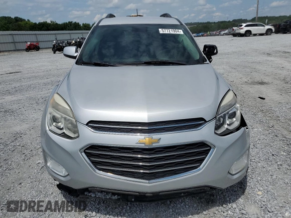 2017 Chevrolet Equinox LT with VIN 2GNALCEK8H1605236, listed as a Copart auction lot 57721904 with 87,316 mi miles and Salvage Title. Bid and sale history available at carsss.com. Image 5.