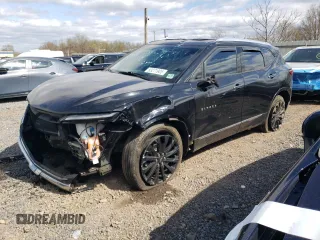 2023 Chevrolet Blazer Premier с VIN 3GNKBLRS0PS100294, выставлен на аукционе Copart как лот 53271905 с пробегом 33 377 миль миль и Списание • Salvage title. История ставок и продаж доступна на DreamBid. Изображение 1.