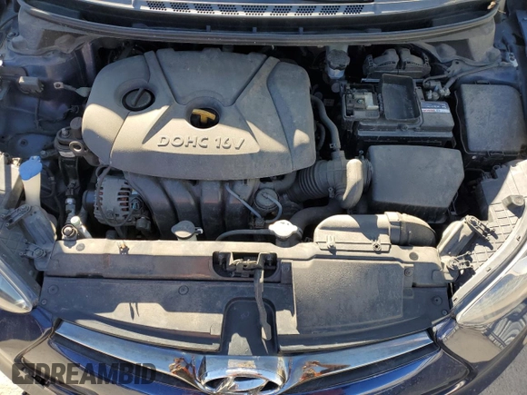 2013 Hyundai Elantra Coupe SE with VIN KMHDH6AE3DU019580, listed as a Copart auction lot 84892324 with 89,273 mi miles and Salvage Title. Bid and sale history available at carsss.com. Image 12.