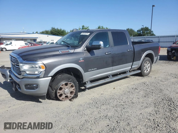 2022 Ram 2500 Laramie with VIN 3C6UR5FL9NG166078, listed as a Copart auction lot 60543875 with 51,198 mi miles and Salvage title. Bid and sale history available at DreamBid. Image 1.